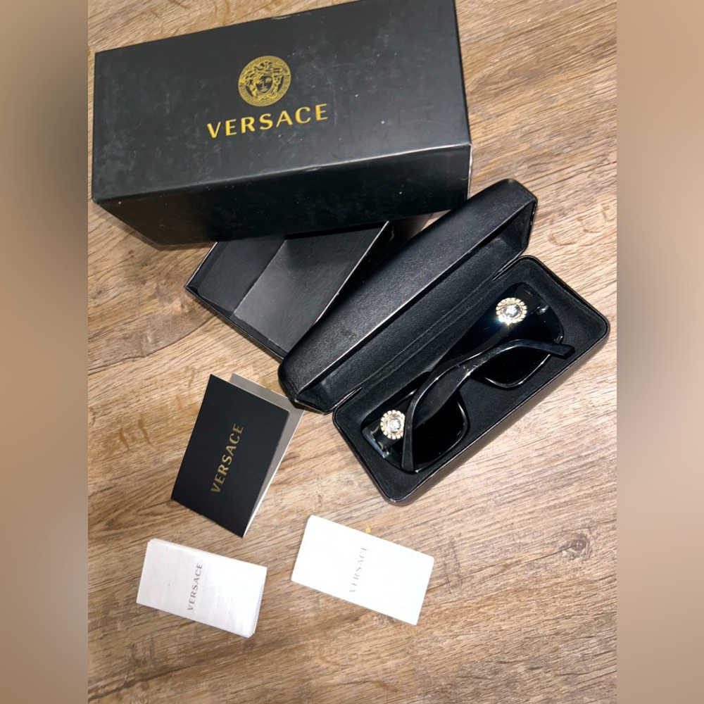 Authentic Versace Sunglasses with Crystal Medusa on the sides